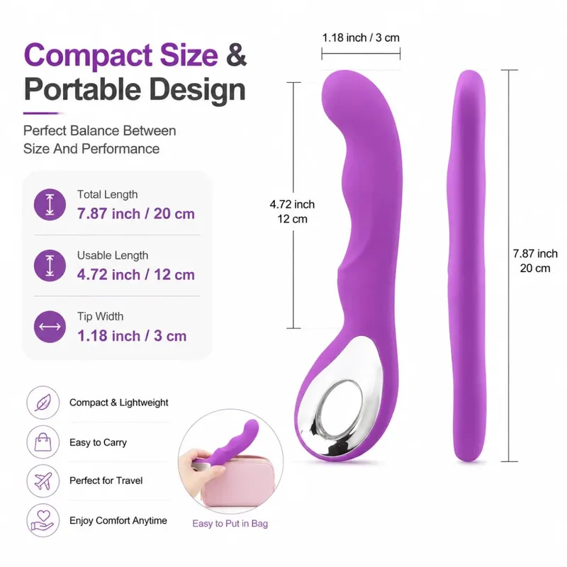 10 Geschwindigkeit G-punkt Vibrator AV Zauberstab Massagegerät Dildo Vibratoren Dual Klitoris Stimulator Vaginalmassagegerät Sexspielzeug für Frau ab 18 Jahren — image 6