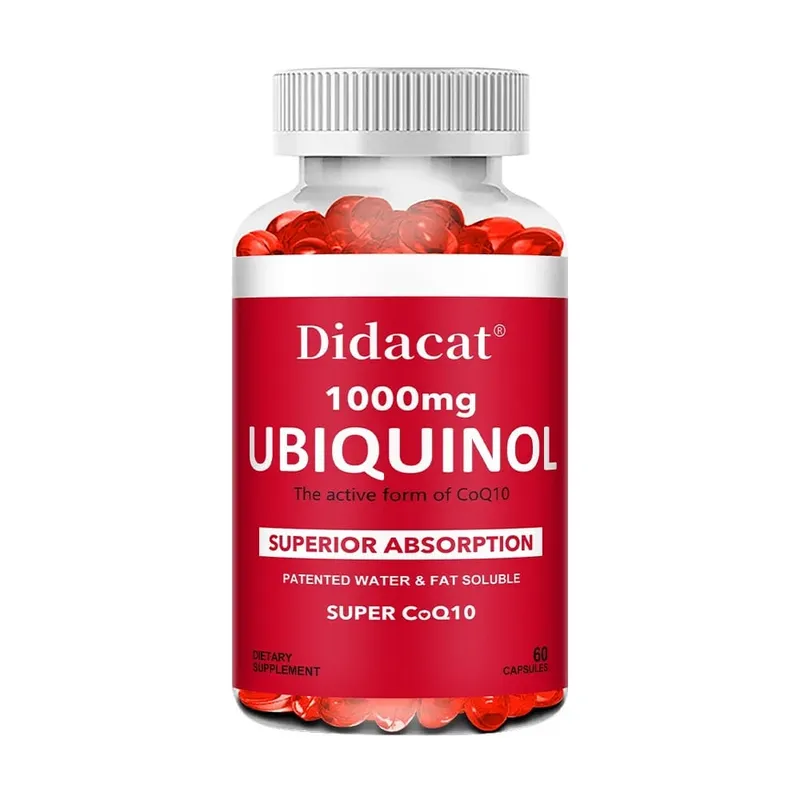 Ubiquinol CoQ10 Vegetable Softgels 1000mg Natural Antioxidant Supplement Cardiovascular Skin & Energy Wellness Support — image 10