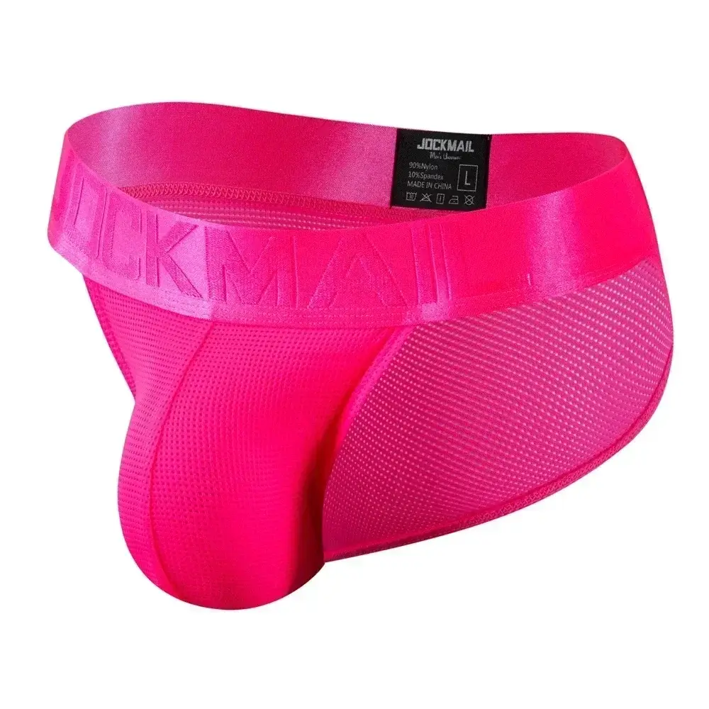 Man's Underwear Briefs Underpants Nylon Mesh Quick Dry Men's Briefs Bikini Slip Men's Tanga Briefs Jockstrap Gay Underwear — image 1