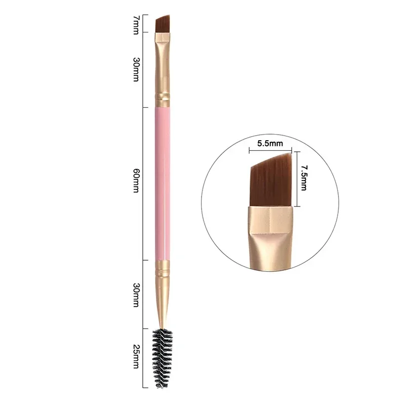 1 قطعة 2 في 1 فرشاة حواجب مزدوجة الرأس + فرشاة رمش أدوات ماكياج فرش التجميل فرش مكياج للرموش بروشا maquillaje — image 16