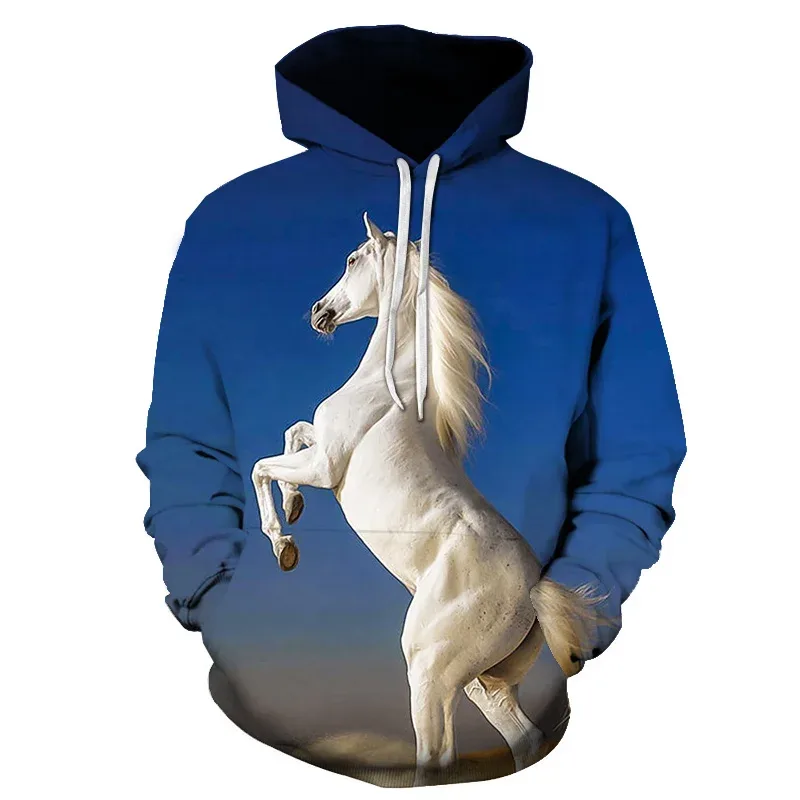 Horse Win Instant Success 3D Print Hoodies Interesting implication Animal Design Men Women Streetwear Pullover Casual Sweatshirt — image 42