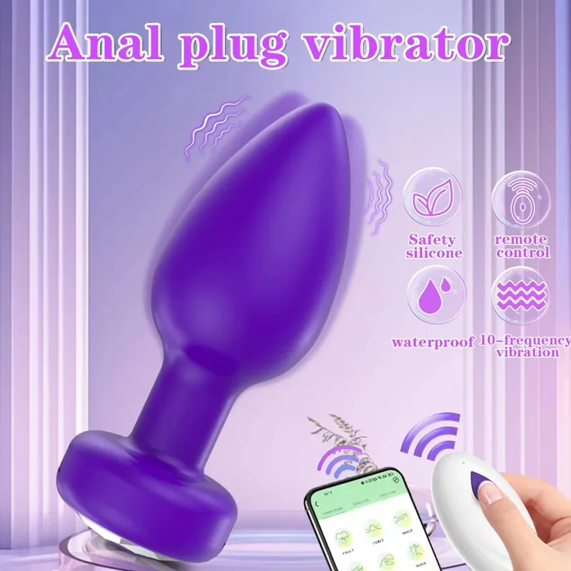 Ứng Dụng Mông Cắm Hậu Môn Máy Rung Dành Cho Người Đồng Tính Điều Khiển Từ Xa Dương Vật Giả Rung Thủ Dâm Đồ Chơi Tình Dục Người Lớn Dành Cho Các Cặp Đôi Tuyến Tiền Liệt Máy Mát Xa — image 3