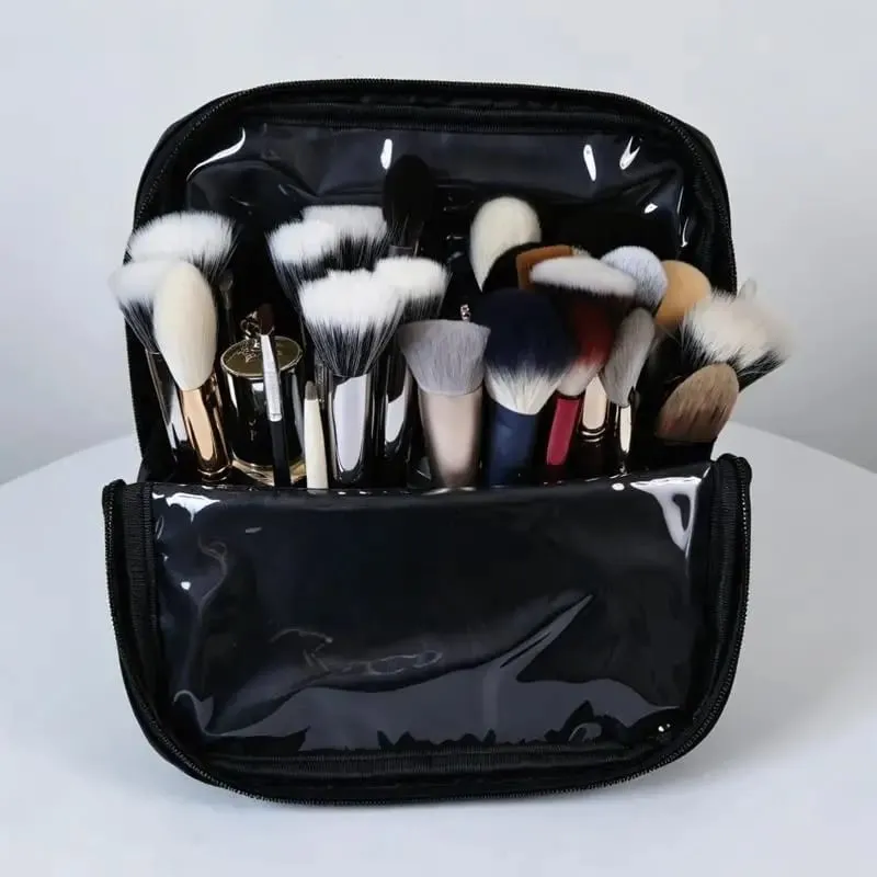 1ks skládací úložný prostor pro make-up štětce Pouzdro na štětce na make-up s nastavitelnými přepážkami+~ — image 5