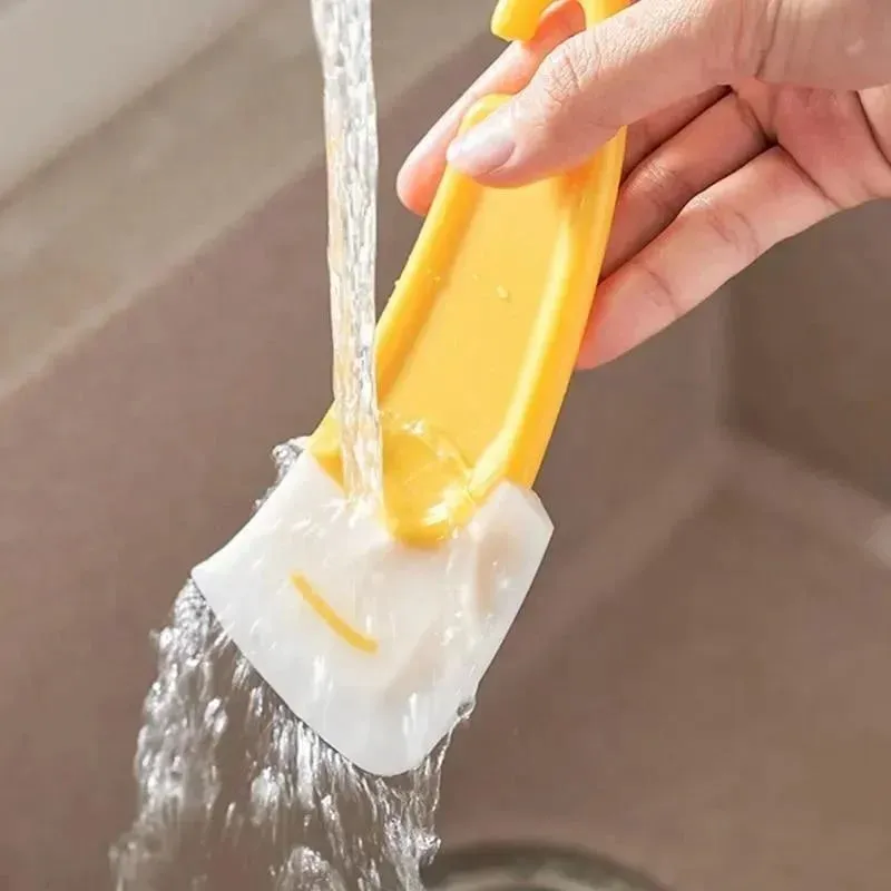 Silikone pandeskraber fad rengøring spatel skål skraber non-stick køkken pande gummi rengøring spatel potten rengøringsværktøj — image 4