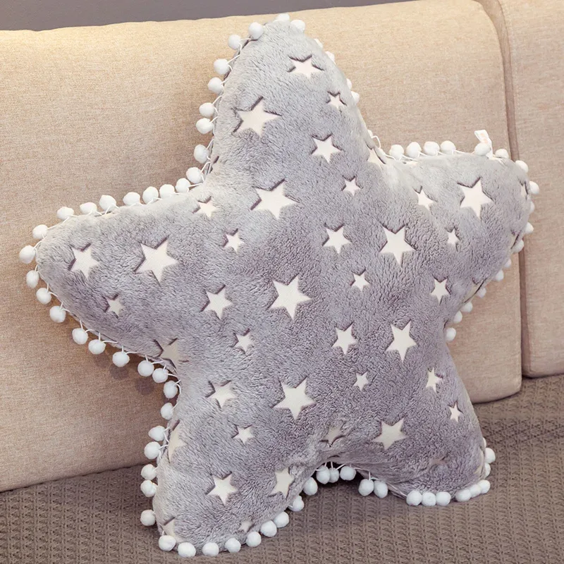 Ins pelúcia céu série luminosa nuvem lua estrela travesseiro macio almofada kawaii brinquedos de pelúcia para crianças bebê crianças brinquedo presente da menina — image 4