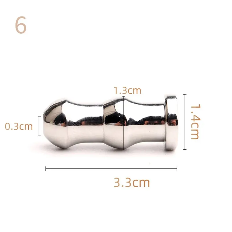 Male Stainless Steel Urethral Plug Urethral Dildo Sounding Penis Plug Urethra Stimulate Dilator Masturbation Rod Sex Toy for Men