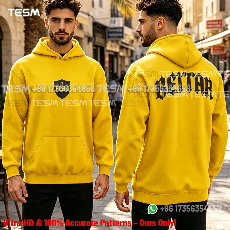 Lelaki Beitar Gothic Font Print Hoodie Oversized Street Hip Hop Pullover Sweatshirt Kasual Lengan Panjang Hooded Sweatshirts Lelaki Wanita — image 2
