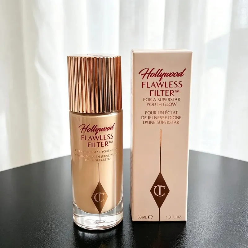 Charlotte Tilbury Concealer Foundation Kontur Cecair Licin Meningkatkan Kontur Wajah Mekap Gebu Mekap Tahan Lama Dengan Kotak
