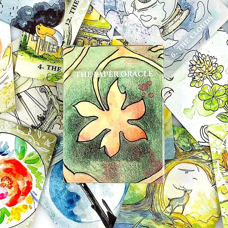 8.8*6.3cm The Paper Oracle Cards 43 Pcs Cards Divination Deck Cards Game English Vision Edition Board Playing Game For Party — image 3