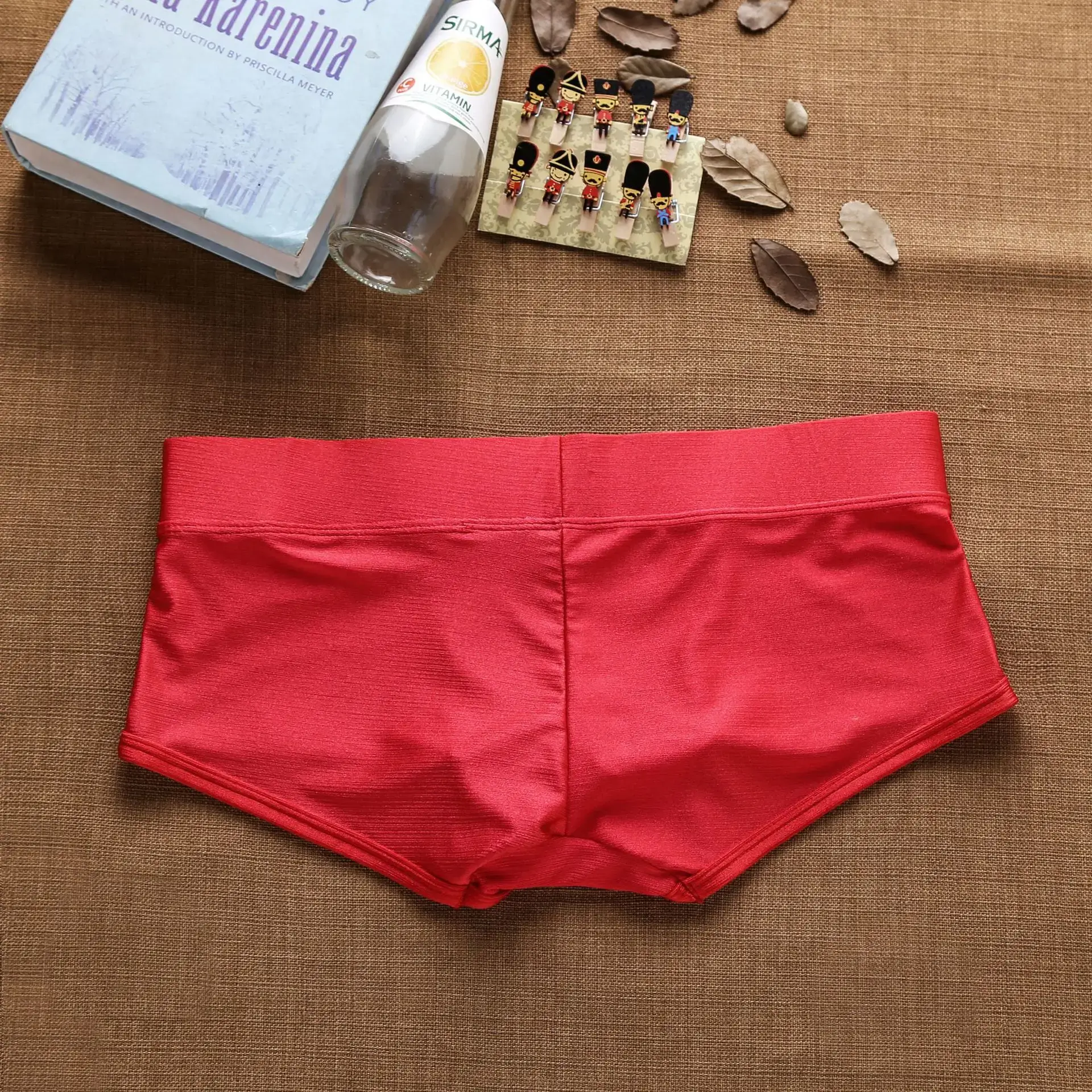 Pantaloni ad angolo piatto da ragazzo rialzati spazzolati a vita bassa da uomo — image 7