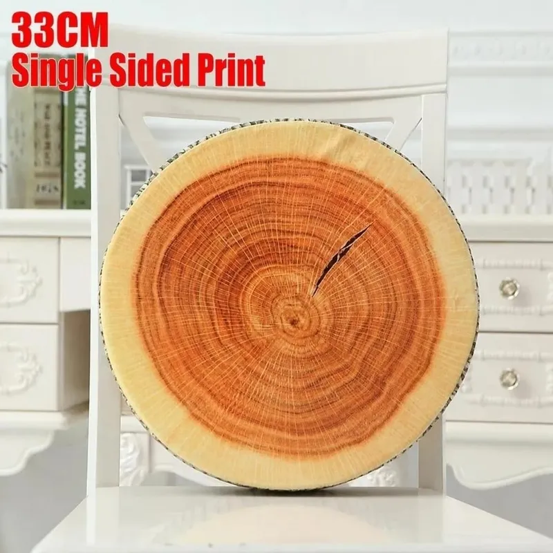 Zachte Ronde Fruit Kussen Simulatie Fruit Slice Print Zitkussen Gevulde Innerlijke Pluche Stof Sofa Kussen Sofa Decor — image 15