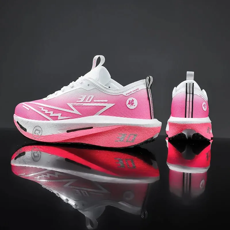 Chaussures de course confortables pour hommes et femmes, baskets de sport spécialisées en planche de carbone, respirantes, de marche et d'athlétisme