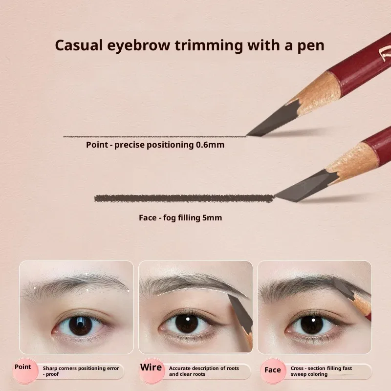 Precision Hard Core øjenbrynsblyant - Skaber naturlige vilde bryn med Microblading-effekt Vandtæt og langtidsholdbar — image 5