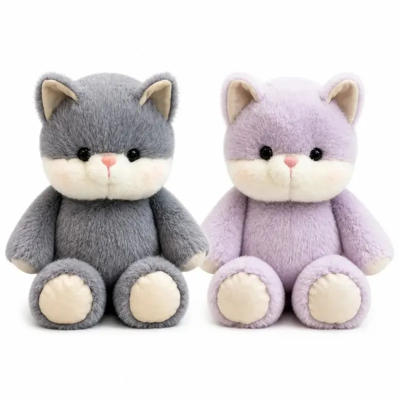 Cadeau créatif doux chat en peluche oreiller en peluche soutien émotionnel 17.7 pouces en peluche modèle de chat mignon animaux en peluche en peluche — image 8