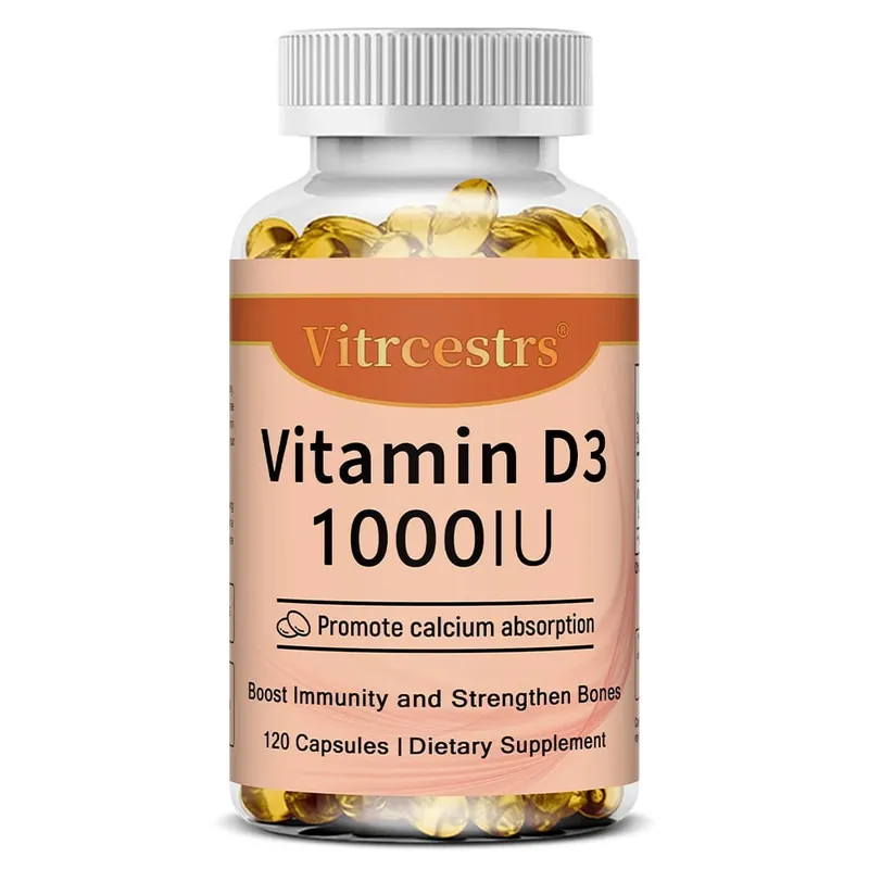 Vitamin D3 1000iu for Immune Support Healthy Muscle Function and Bone Health - Non-GMO Gluten Free 120 Vegetable Capsules — image 8