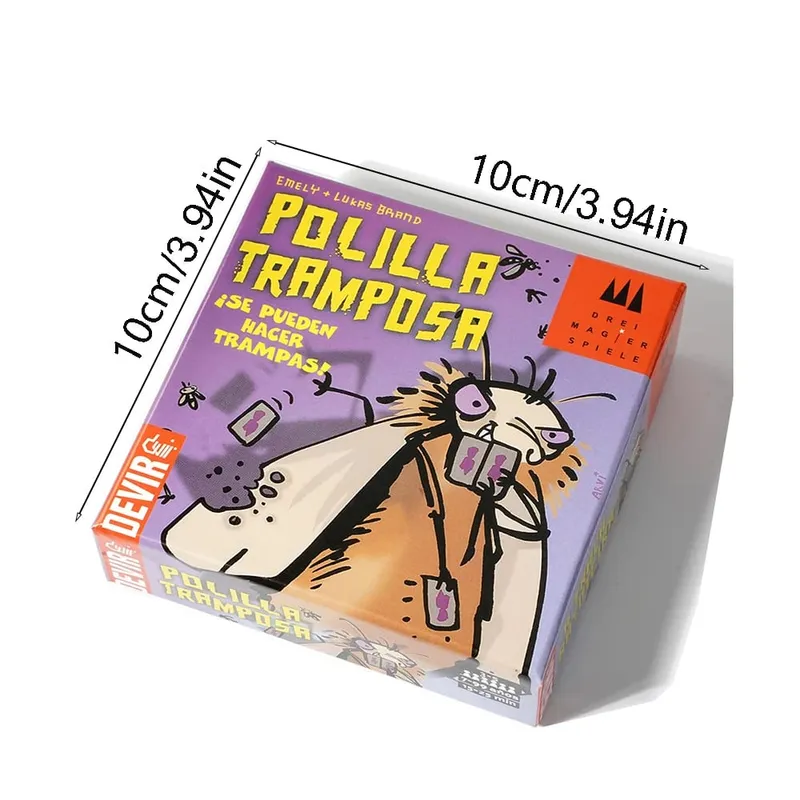 Jeu de cartes Polilla Tramposa Devir Jeu de table familiale Divertido donde se Permite Hacer Trampas para Niños y Adultos — image 6