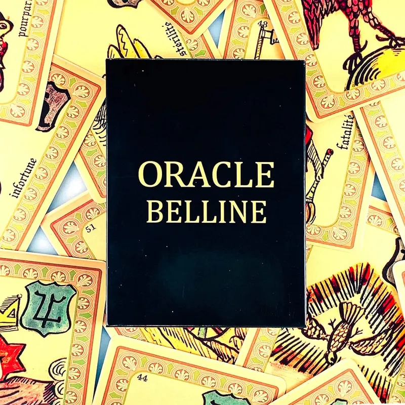 Cartes Oracle Belline Version française Cartes Oracle de divination de fortune Cartes de lecture psychique mystérieuse Jeu pour instruction papier — image 3