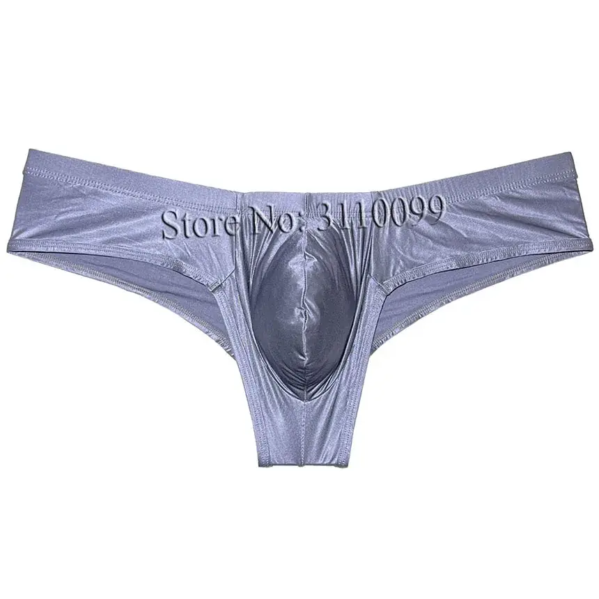 Seluar Dalam Peninju Bikini Sutera Berkilat Mini Lelaki Seluar Dalam Meningkatkan Pouch Bikini Boxer — image 6