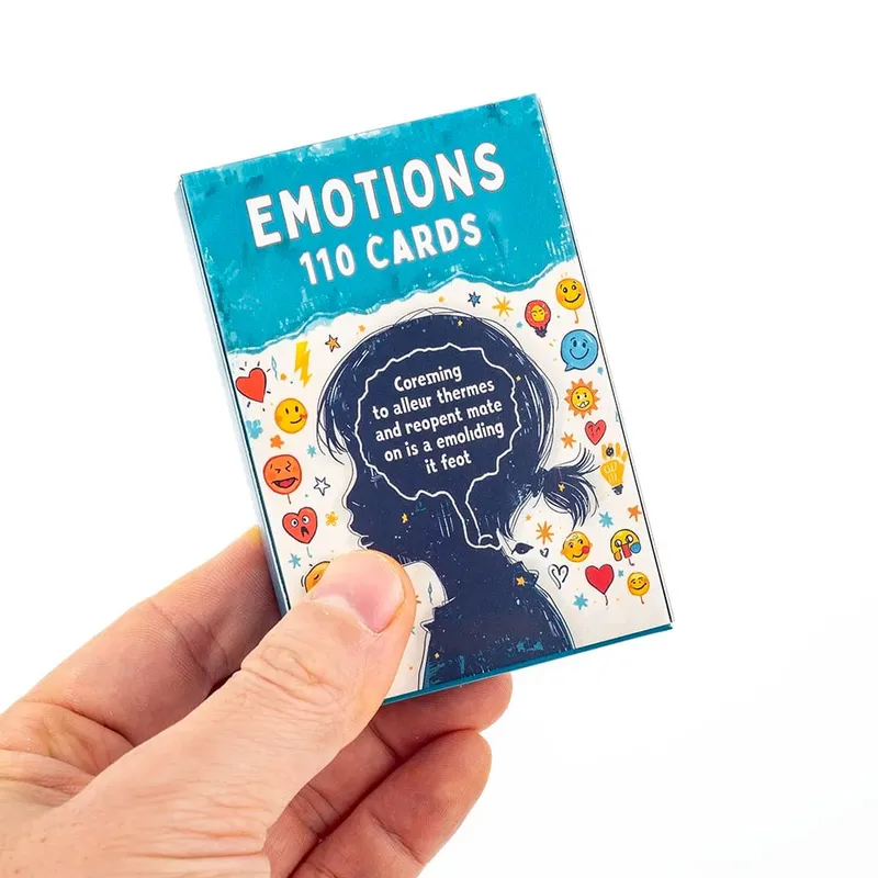 Kids Adults Emotions Flashcards 110pcs Emotional Recognition & Expression Fun Learning Game Interactive Board Playing Cards Set — image 2