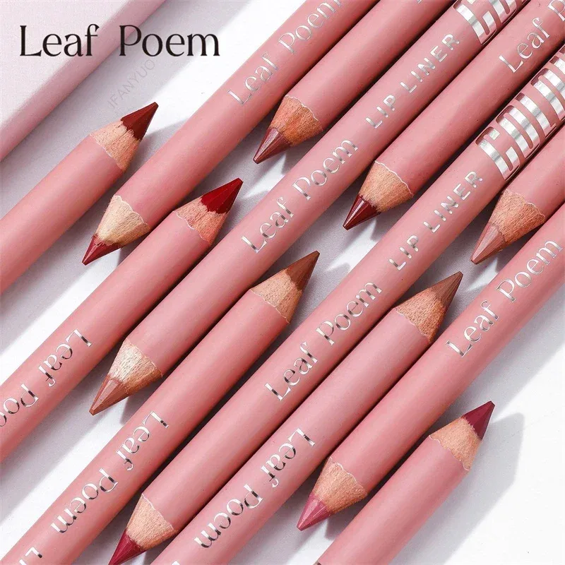 Matita per labbra opaca impermeabile a 12 colori Matita per labbra a lunga tenuta a prova di sbavature Formula non trasferibile Contorno preciso Matita per labbra Trucco — image 6