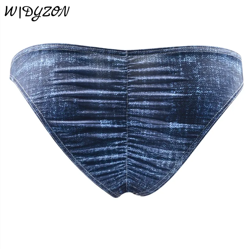 Printed Briefs for Men Butt-lifting Bikini Briefs Cuecas Male Wrinkle Back Mini Panties Sexy Slip Hombre Mens Pouch Lingerie — image 19