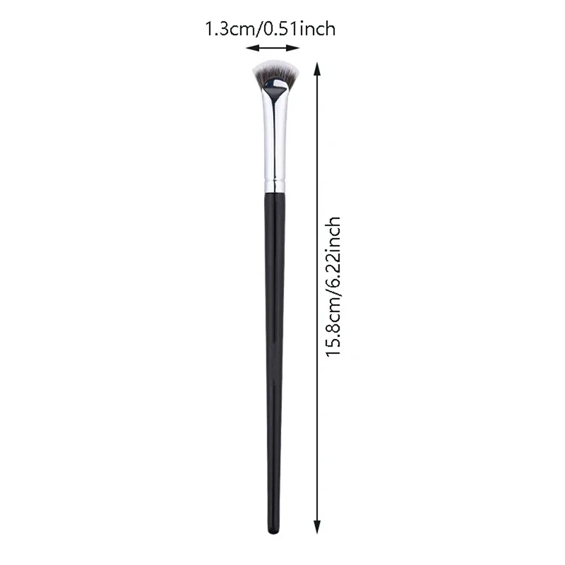 Z. 1PC brosse à cils en forme d'éventail doux sans perte pinceaux de maquillage de cils professionnels Mascara surligneur outil de tache de poudre