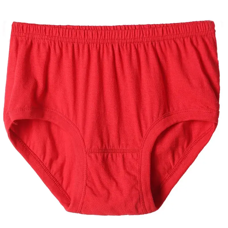 1pcs 100% Cotton Briefs Mens Comfortable Underpants Four Season Man Large Size Ventilate Underwear Male High Waist Panties Short — image 1