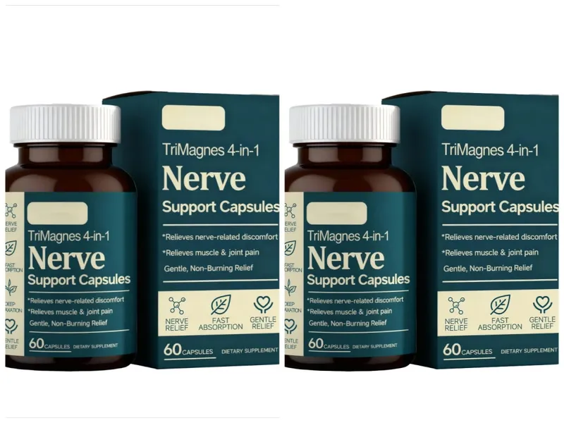 Capsule 4 in 1 di supporto nervoso al magnesio con citrato glicinato malato ed estratto di curcuma 60 CT formula ad assorbimento rapido — image 9