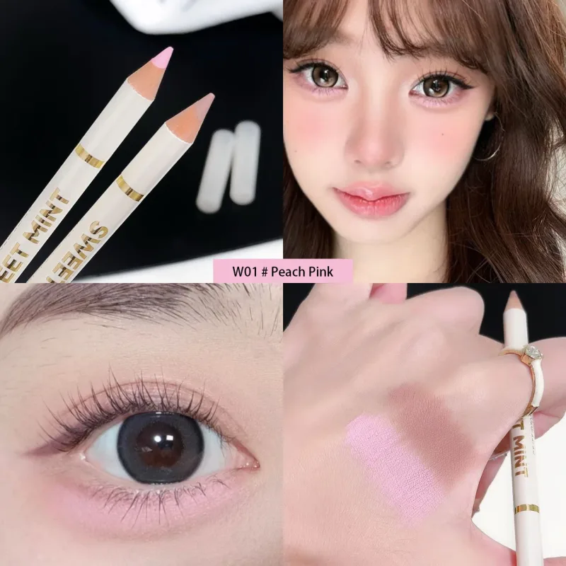 Double-Ended Aegyo Sal Brighten Lying Silkworm Pencil Nude Pink Natural Shadow Under Eye Highlight Makeup Matte Beige Eye Pencil — image 8