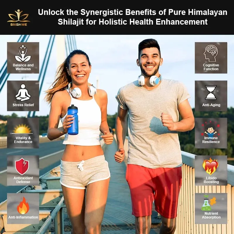 Shilajit Pure Himalayan Organic-Shilajit Integratore con purezza Alto dosaggio e potenza per forza energetica e immunità Uomini e donne — image 2
