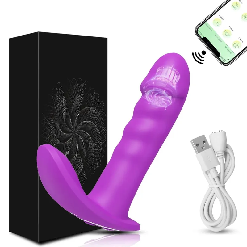 Kadınlar için APP Sokma Vibratör Dönen Teleskopik Yapay Penis Bluetooth G Noktası Klitoris Stimülatörü Seks Oyuncak Kadın Mastürbasyon — image 13