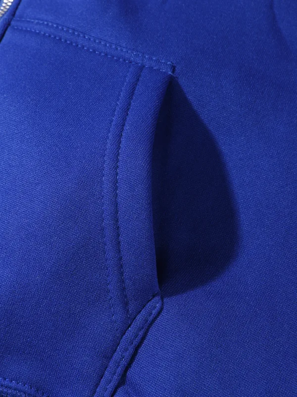 Customized Pattern Logo Diy Men Zipper Hoody Loose Pocket Long Sleeve Fashion Fleece Hoodies Retro Unisex Autumn Clothing — image 6
