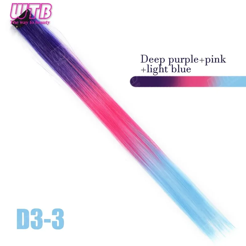 WTB ต่อผมสังเคราะห์สี BB คลิปต่อผมไล่ระดับสีสไตล์ไล่ระดับสีเหมาะสำหรับการสวมใส่ในชีวิตประจำวันของผู้หญิงและวันหยุด — image 9