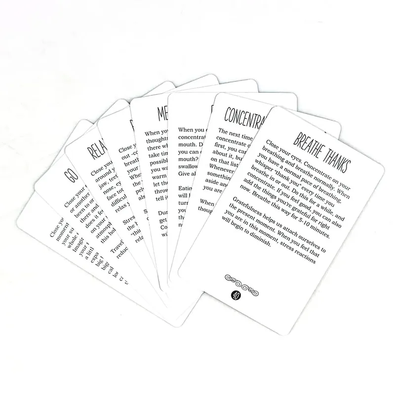 Sunny Present Stress Less Cards Helps Relieve Stress And Anxiety Cards Game Perfect For Halloween Christmas New Year Gifts — image 5