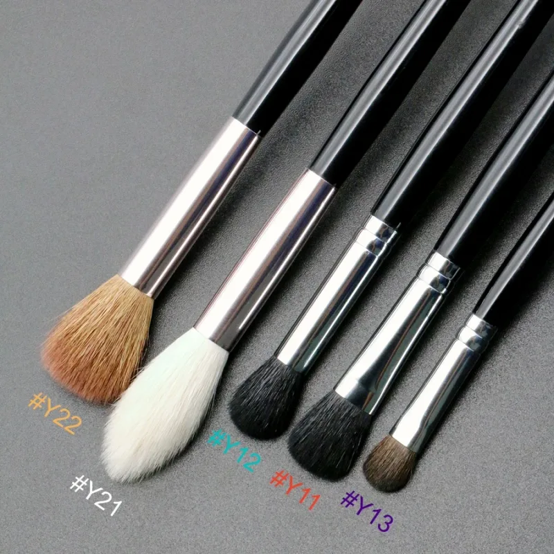 Highlighter Make-up Pinsel Top Ziegenhaar Hochwertige Lidschatten Blender Kontur Augenbrauen Lidschatten Make-up Pinsel — image 3