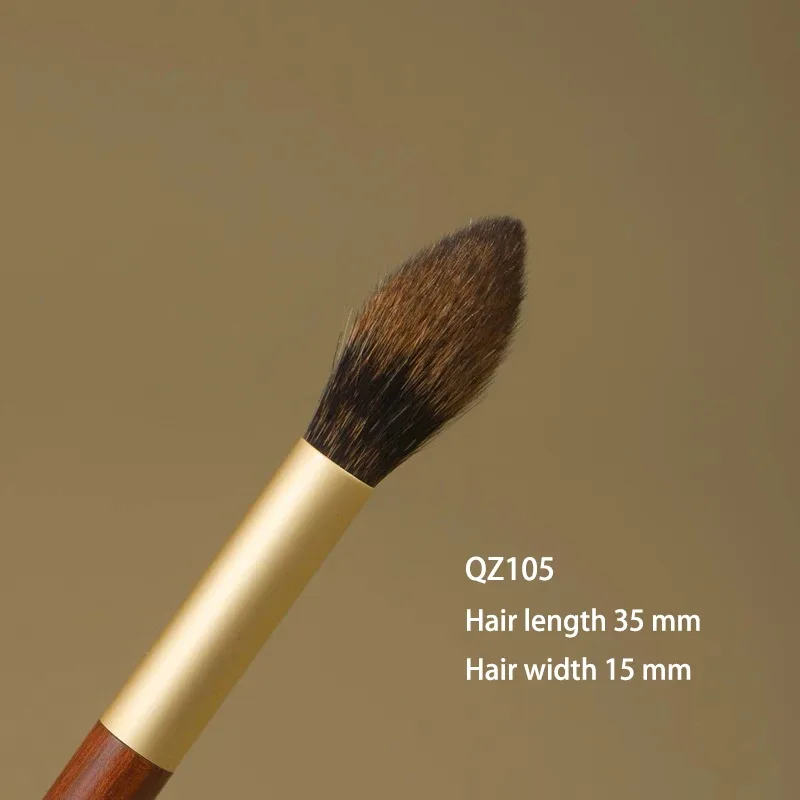 전문 수제 메이크업 브러쉬 1PC 소프트 다람쥐 헤어 블러쉬 형광펜 브러쉬 아프리카 로즈 우드 핸들 메이크업 브러쉬 — image 8