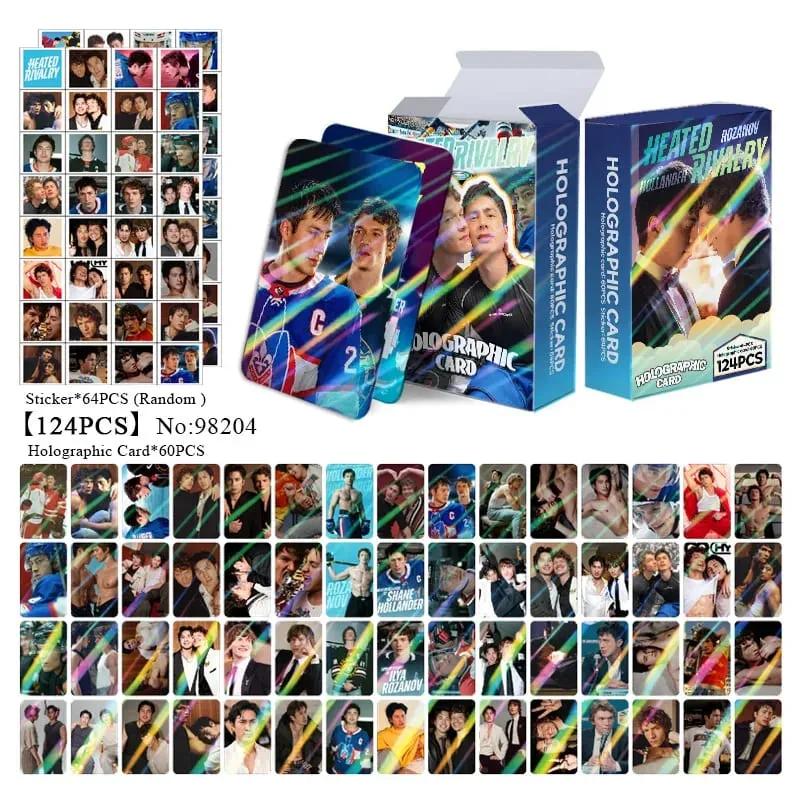 124pcs RIVALRY Dipanaskan Kad foto Pelekat Kpop Merch Lomo Kad Set Peminat Kad Koleksi Hadiah