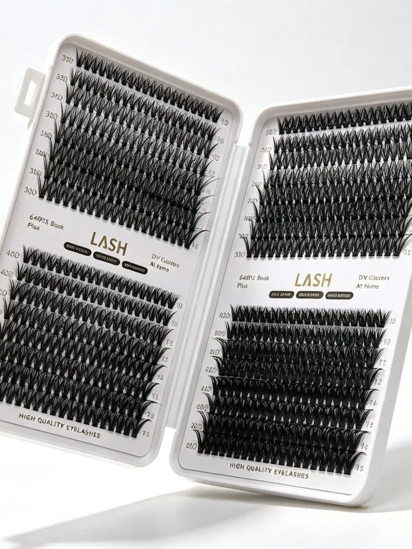 640 sztuk DIY klastry rzęs książka mieszana długość 30D 80D D Curl 10-16mm pojedyncze rzęsy strona główna narzędzie do makijażu oczu — image 2