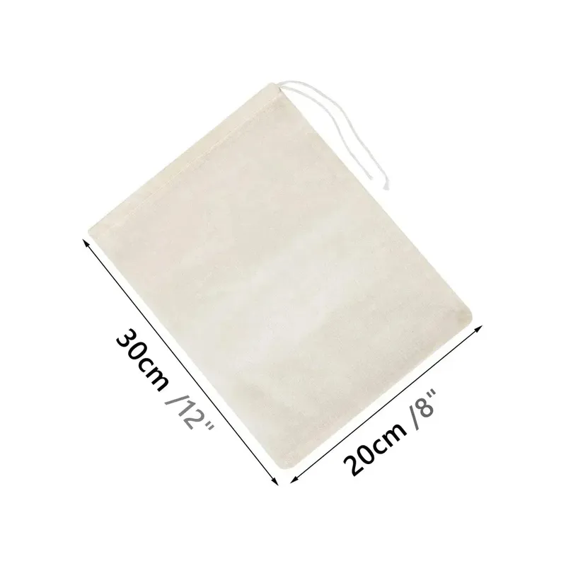 1/5 Stück wiederverwendbare Nussmilchbeutel, Siebe, ungebleichtes Nylon, Käsetuch, Beutel, Lebensmittel, Käse, Joghurt, Filter für die Küche, feinmaschiges Sieb — image 11