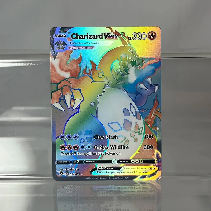 Folien-PKM-Einzelkarten, Pikachu Charizard EX, Bubble Mew, seltene Sammelkarten, PTCG-Regenbogen-Ersatzkarten — image 15