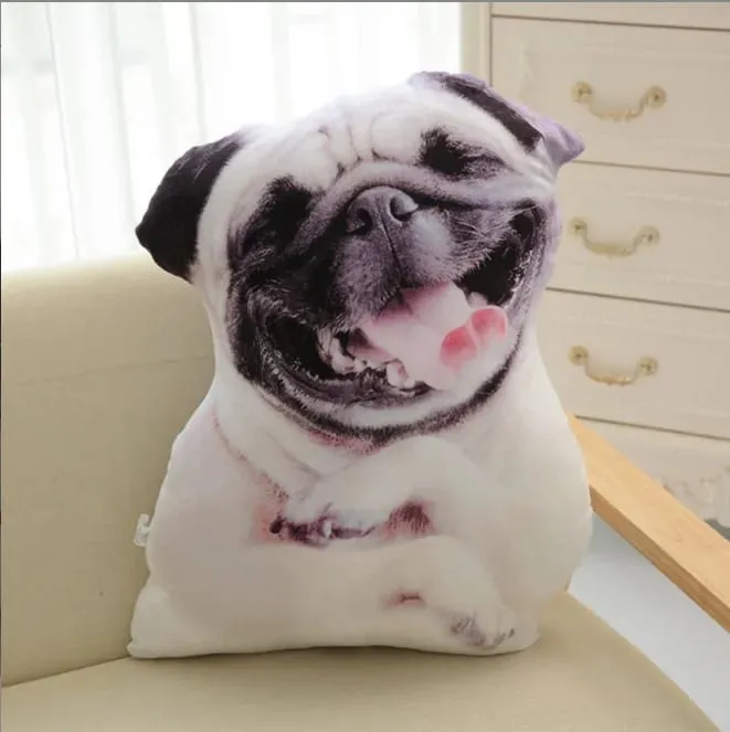 Cuscino per cani con simulazione stampata in 3D, divertente cuscino a forma di animale domestico, soggiorno, camera da letto, decorazione morbida, regalo di festa personalizzato — image 6