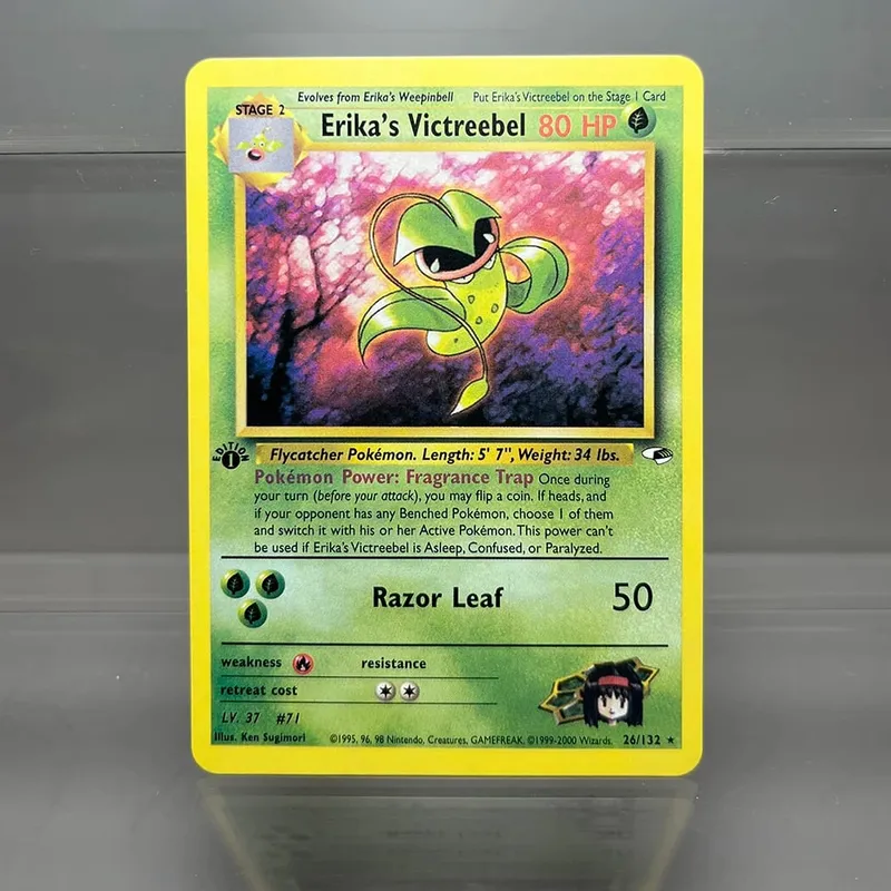 PKM 單卡第一版 1996 年雷丘噴火龍 PTCG 箔卡遊戲收藏 PKM 代理卡 — image 27