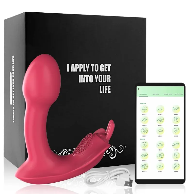 Sucker Vibrator Dildo untuk Wanita Bergetar Klitoris Stimulator Alat Kawalan Jauh Boleh Dipakai G Spot Massager Seluar Dalam Mainan Seks Wanita