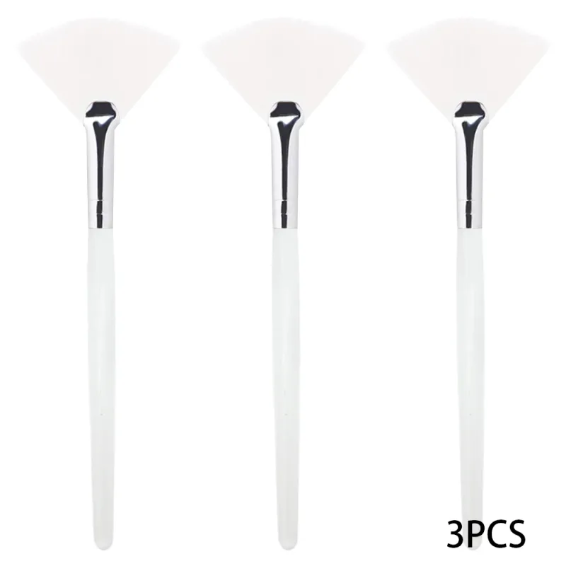 3/9 Pezzi Pennelli per maschera a ventaglio facciale Pennello per maschera morbida Applicatore Estetista Pennelli per maschera facciale per donne Ragazze Strumenti cosmetici — image 10