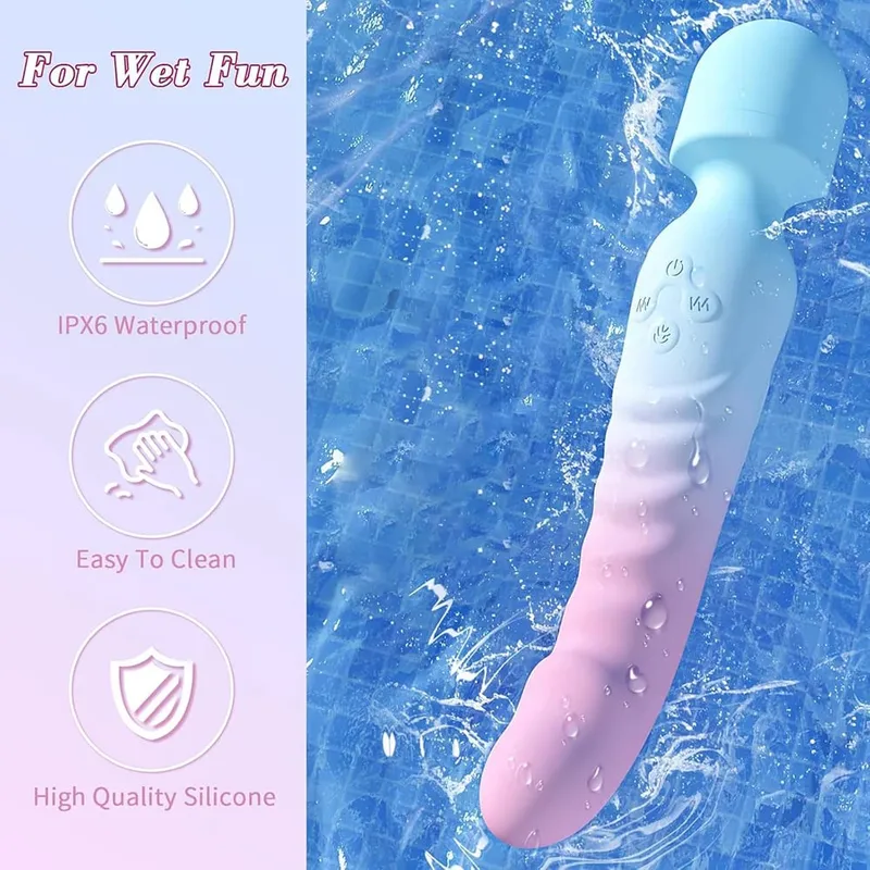3 DALAM 1Mod Dildo Vibrator Mesin AV Magic love Wand Kelentit G Spot Stimulator Faraj Wanita Tukang Urut Wanita Dewasa Mainan Seks 18 — image 5