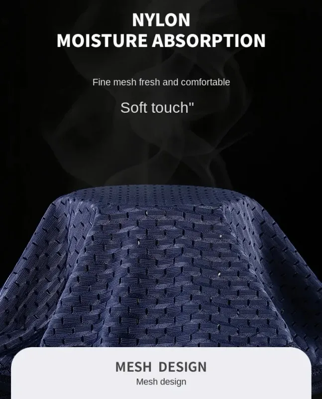 Sous-vêtements pour hommes, culotte triangulaire fine et respirante, slip en soie glacée, en maille, pantalon d'angle carré Sexy pour Shorts, 1/4 pièces — image 8