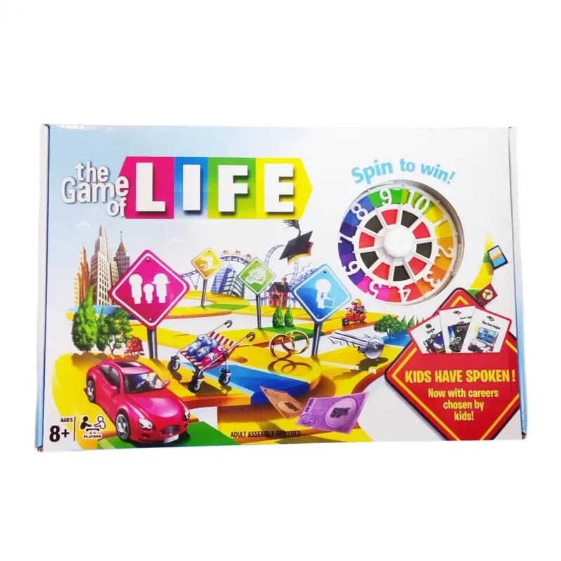 Gioco da tavolo di simulazione della vita - Gioco di società con ruota girevole (2-4 giocatori) Gioco da tavolo Gioco di carte Ideale per riunioni di famiglia Regalo