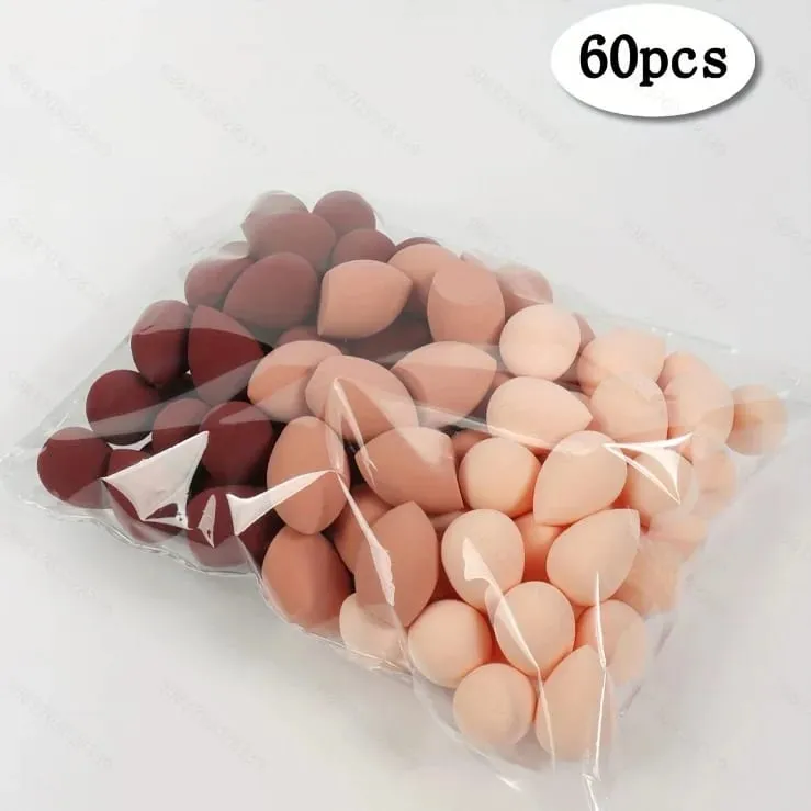 3/20/60Pcs Tragbare Wiederverwendbare Wasser Tropfen Form Mini Mixer Schwamm Schönheit Kosmetische Foundation Kosmetik Schwamm Make-up Mixer — image 9