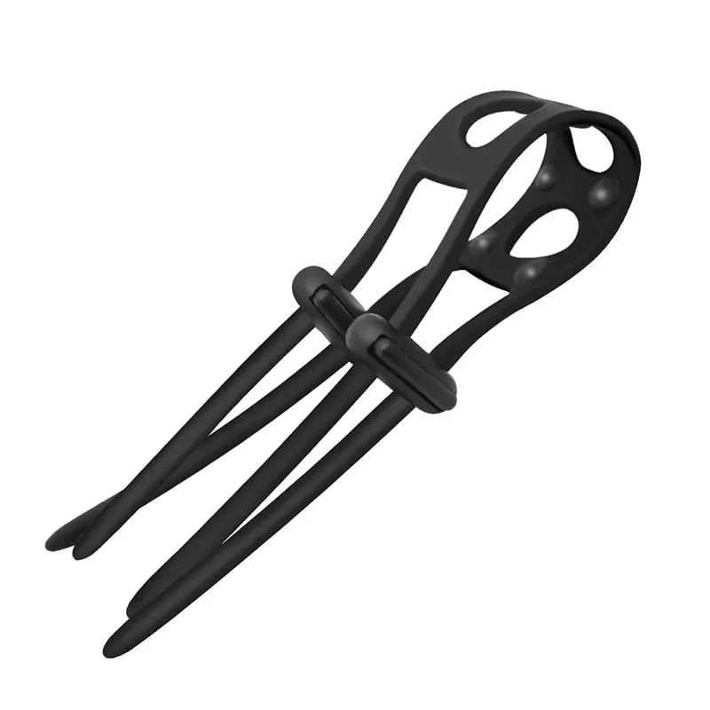 Anneau de verrouillage de sperme en Silicone, anneau de pénis masculin, retard réglable, éjaculation, anneau de verrouillage durable du Scrotum, jouets sexuels pour hommes, produits pour adultes — image 9