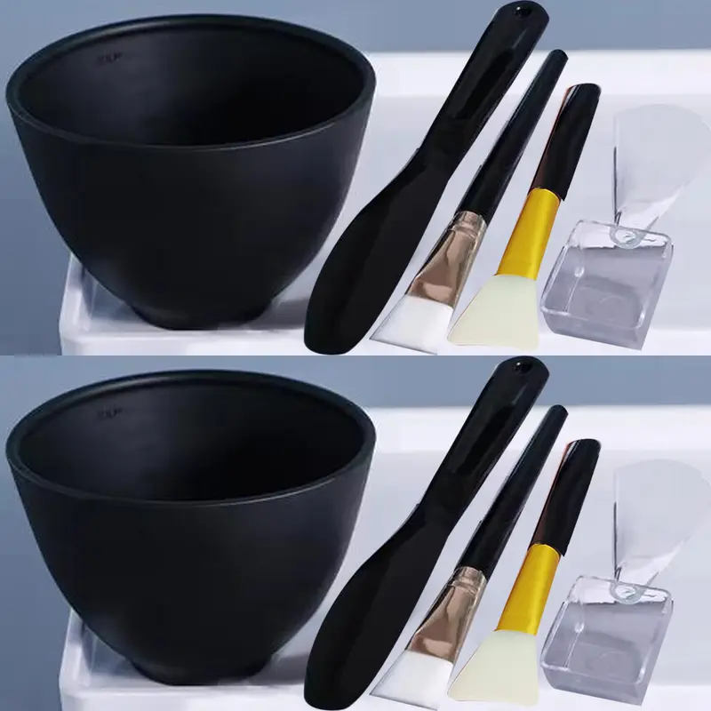 5pcs/set Silicone Mask Bowl Easy To Use DIY Face Mask Mixing Bowl Makeup Brushes Spatula Beauty Skin Care Tools Face Makeup — image 1